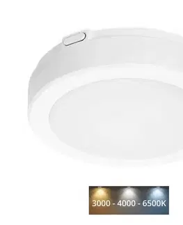 Svietidlá  LED Kúpeľňové stropné svietidlo NAIROS LED/12W/230V 3000/4000/6500K IP65 biela KFN212WBI