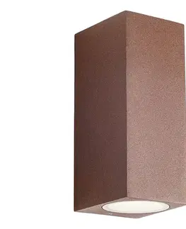 LED osvetlenie Redo 90531 - LED Vonkajšie nástenné svietidlo BRIO LED/10W/230V 3000K IP54 hnedá 90531