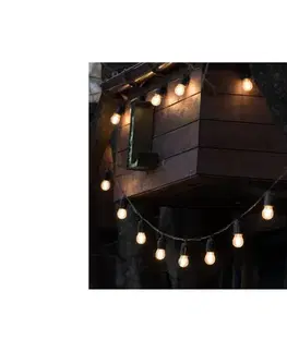 LED osvetlenie  LED stmievateľný solárny svetelný reťazec STARLIGHT NEO 20xE27/3,7V 2700K IP54 1200 mAh 11,5m + DO 004522