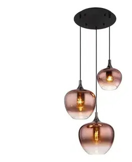 Svietidlá Globo 15548-3HG - Luster na lanku MAXY 3xE27/40W/230V medená 15548-3HG