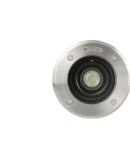 Záhradné lampy FARO Barcelona FARO 70310 - Vonkajšie nájazdové svietidlo GEISER 1xGU10/8W/230V IK08 IP67 nerezová oceľ 70310