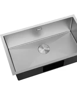 Kuchynské drezy MEXEN MEXEN - Trixo oceľový drez 1-bowl 750 x 440 mm, nerez 6415751000-01