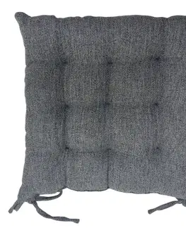 Bytový textil Poduška na stoličku PB2573 40x40 cm 8 tmavosivá
