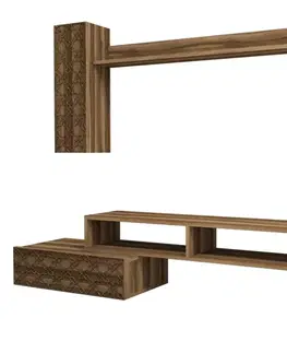 Obývacie steny TV skrinka / Obývacia stena Planet - Walnut, Walnut