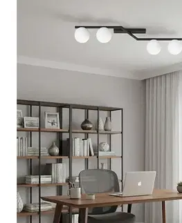 Svietidlá EMIBIG Stropné svietidlo NATON 4xE14/10W/230V čierna/biela 1508/4