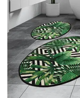 Svietidlá  SADA 2x Kúpeľňová predložka TROPIC 60/100 cm zelená 359CHL1543