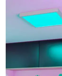 Svietidlá Eglo 901379 - LED RGBW stmievateľné dymové stropné svietidlo FUEVA-Z LED/13,5W/230V 29,5cm IP44 biela 901379