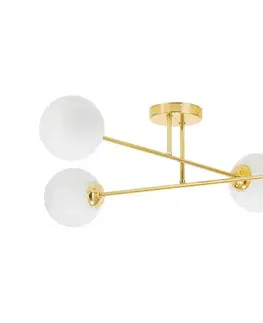 Svietidlá  Luster na tyči 4xE27/35W/230V pr. 70 cm zlatá 5903271845798