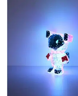 Svietidlá Globo 28085 - LED stolová dekorácia v darčekovom balení BRONDAR 0,03W/5V USB vesmírny medveď 28085
