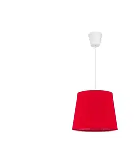 Svietidlá  - Luster na lanku SOLO 1xE27/40W/230V pr. 24 cm červená 7204