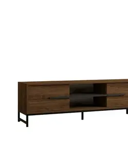 Konferenčné stolíky Televízny stolík Mono Walnut and Black