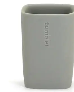 Kúpeľňové doplnky Pohár na zubné kefky PL-4011-C pussywillow gray