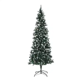 Vianočné stromčeky KONDELA Christmas Typ 2 vianočný stromček 210 cm zelená