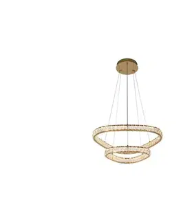 Svietidlá LUXERA  - LED luster na lanku MIST LED/65W/230V 4000K zlatý 