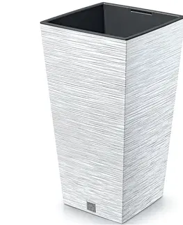 Kvetináče a truhlíky NABBI DFSH200 plastový kvetináč 20 cm biela
