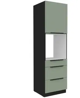 Kuchynské skrinky stojace Kuchynská skrinka Aria-Sa/Bl Anti Fingerprint 60dps-210 1f 3s