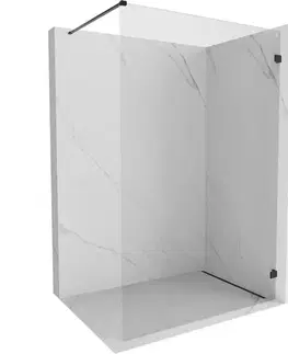 Sprchové dvere MEXEN/S - Lunar Sprchová zástena WALK-IN pravá 60 x 200, transparent 8 mm, čierna 830-060-000-70-00-P