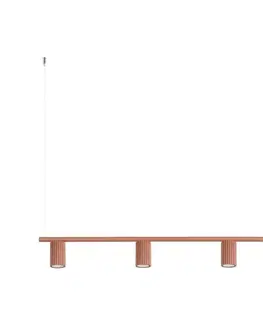 Svietidlá  SL.2715 - Závesné svietidlo KARBON na kábli 4xGU10/10W/230V oranžové SL.2715