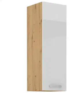 Kuchynské skrinky visiace Kuchynská skrinka Artisan biely lesk 30G-90 1F