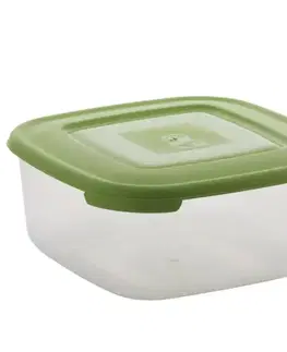 Dekorácie a bytové doplnky Štvorcový kontajner 1,5 l 7x17x17