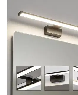 Kúpeľňové zrkadlá BRILAGI - LED osvetlenie zrkadla do kúpeľne VESTRA LED/12W/230V 60 cm IP44 čierna FG-M1-C02-600-BLK