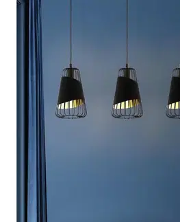 Svietidlá Eglo 49448 - Luster na lanku AUSTELL 3xE27/60W/230V 49448