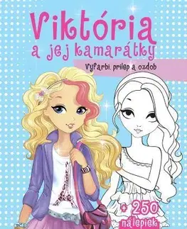 Nalepovačky, vystrihovačky, skladačky Viktória a jej kamarátky