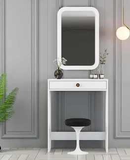 Konferenčné stolíky Kozmetický stolík Lizbon Mirror White