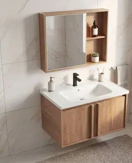 Kúpeľňový nábytok REA - Súprava kúpeľňového nábytku s umývadlom Gama T25023 HHL 70CM REA-M0209