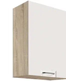 Kuchynské skrinky visiace Skrinka do kuchyne Favorit 32g Sonoma/White