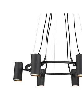 Svietidlá Markslöjd 107357 - Luster na lanku PORTO 6xGU10/12W/230V 107357