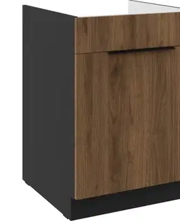 Kuchynské skrinky stojace Kuchynská skrinka Monza orech okapi 60ZL 1S BB