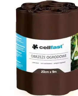 Záhradné lemovania Záhradný obrubník hnedý 20cmx9m 30-013