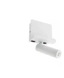 Svietidlá Redo 01-3083 - LED Nástenné bodové svietidlo PANEL LED/3,5W/230V USB biela 01-3083