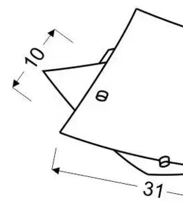Stropná svetla LED stropná lampa, studená biela, 31 cm, sklo, Dublos