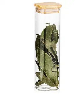 Misky a misy 4Home Sklenená dóza na potraviny s viečkom Bamboo, 540 ml, 540 ml