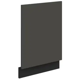 Dvierka a čelá zásuviek pre kuchynske skrinky Dvierka na umývačku Zm Aria-Gr/Bl Anti Fingerprint 570x446