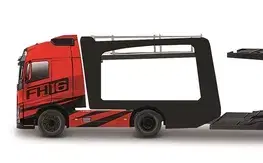 Autíčka a dopravné prostriedky Bburago 1:43 STR FIRE Multicar Carrier - Volvo FH16 w/Land Rover LRX Concept