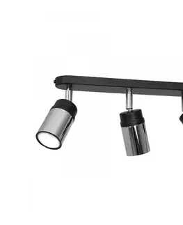 Svietidlá  Bodové svietidlo NEST 3xGU10/8W/230V čierna/chróm 1790