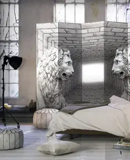 Paravány Paraván Stone Lions Dekorhome