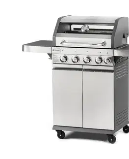 Grilovanie Fieldmann - plynový gril s 5 horákmi, matný chróm 41015391
