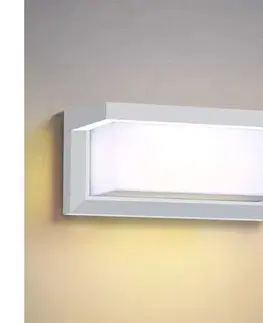 Svietidlá BRILAGI - LED stmievateľné vonkajšie nástenné svietidlo BRICKY 1xE27/6W/230V 2700-6500K IP54 biela BG1697+AI0601