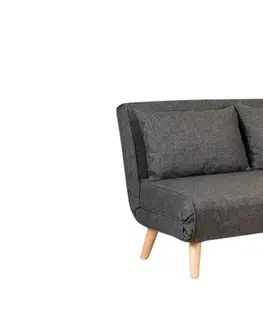 Pohovky a gauče Dvojmiestna rozkladacia pohovka Folde 2-Seater - Dark Grey