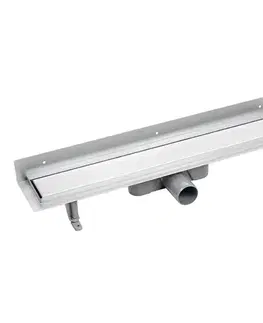 Sprchovacie kúty Laveo - Basso - sprchový žľab nástenný 90 cm, nerez COB_291D