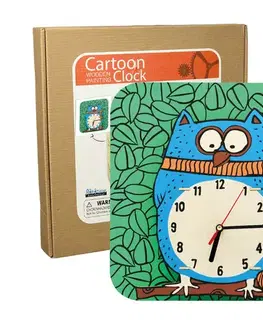 3D puzzle 3D Creative Drevené 3D puzzle Sova nástenné hodiny