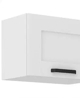 Kuchynské skrinky visiace Kuchynská skrinka LUNA biely mat/biely  50gu-36 1f