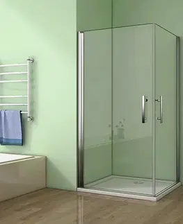 Sprchovacie kúty H K - Sprchovací kút MELODY A4 100cm s dvoma jednokrídlovými dverami vrátane sprchovej vaničky SE-MELODYA4100 / THOR-100sq