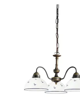 Svietidlá Kolarz 731.83.16 - Luster na reťazi NONNA 3xE27/75W/230V modrá 731.83.16