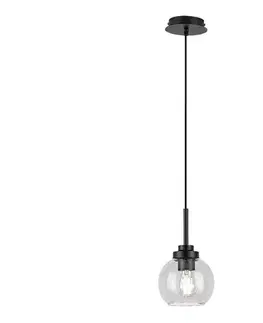 Svietidlá Rabalux 75006 - Kúpeľňový luster na lanku TIRINA 1xE27/15W/230V čierna IP44 75006