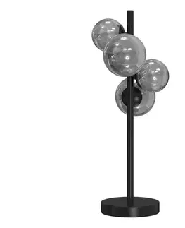 Lampy ONLI - Stolná lampa PALOMA 4xG9/10W/230V 48 cm čierna/dymová 5084/LGN